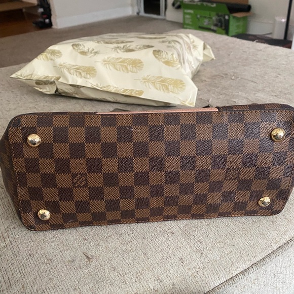 Jersey Damier Tote Brown checker and Pink - Picture 3 of 8